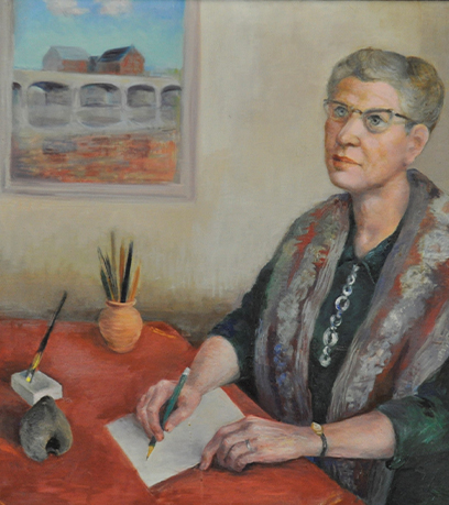 A portrait of Virginia Claiborne by Adele Clark.