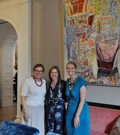 The First Lady with Secretary Guidera and Margaret Hancock, director of the VCA Fellows
