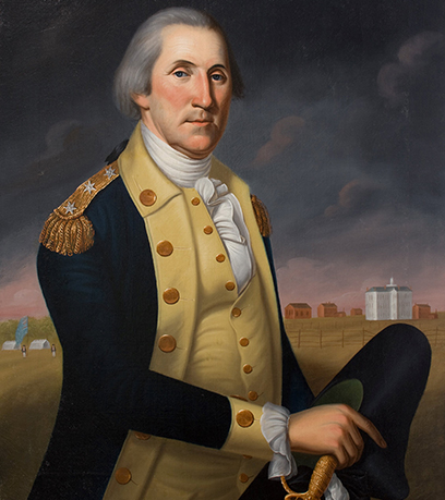 A portrait of George Washington
