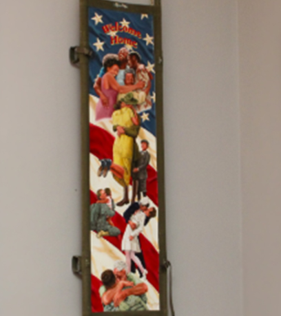 painting of service members and their families